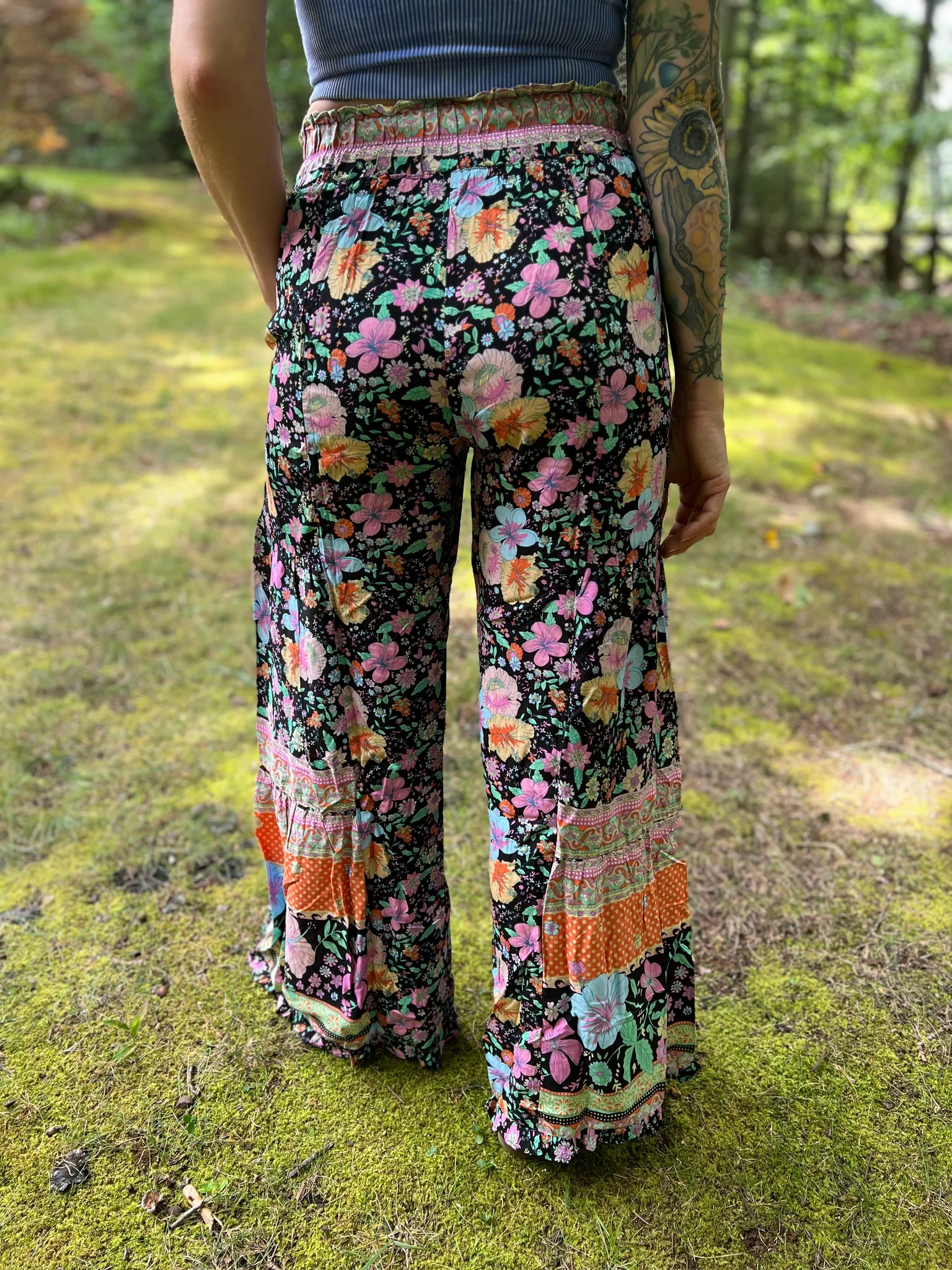 bohemian WIDELEG PANTS