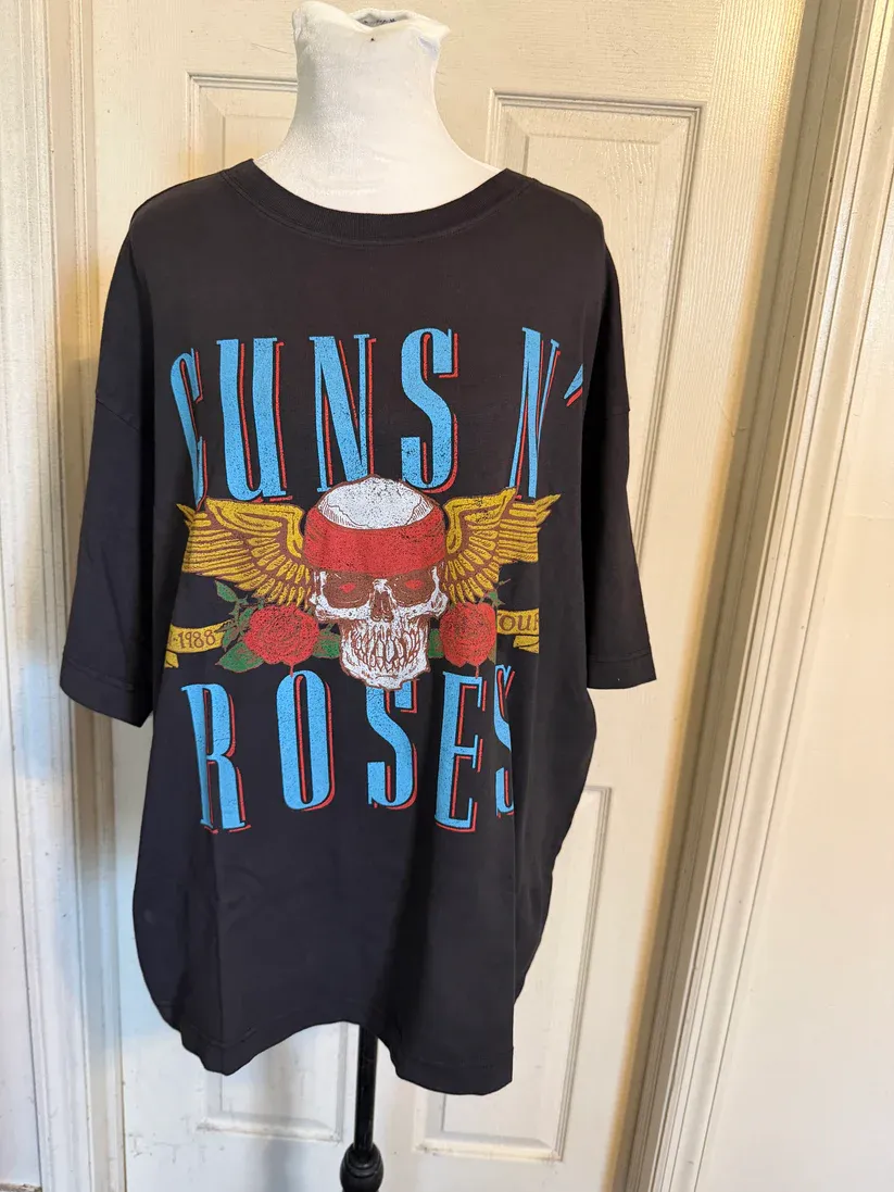 Guns N’ Roses Double Sided Oversized Distressed Tee