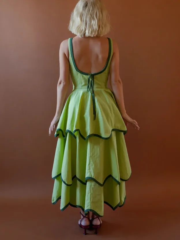 The Millie Dress in Matcha