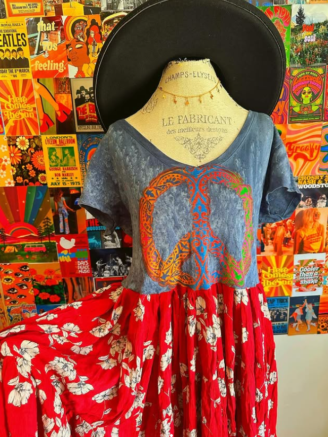 Hippie Heart Peace Mix & Match Dress