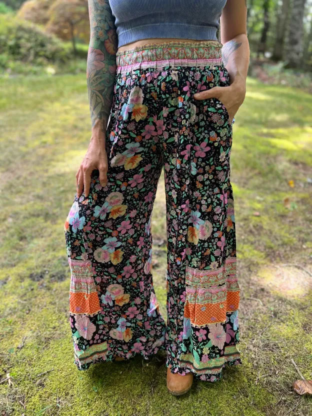 bohemian WIDELEG PANTS