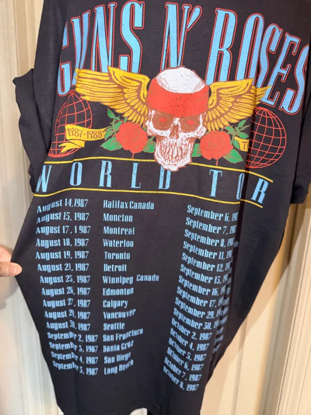 Guns N’ Roses Double Sided Oversized Distressed Tee