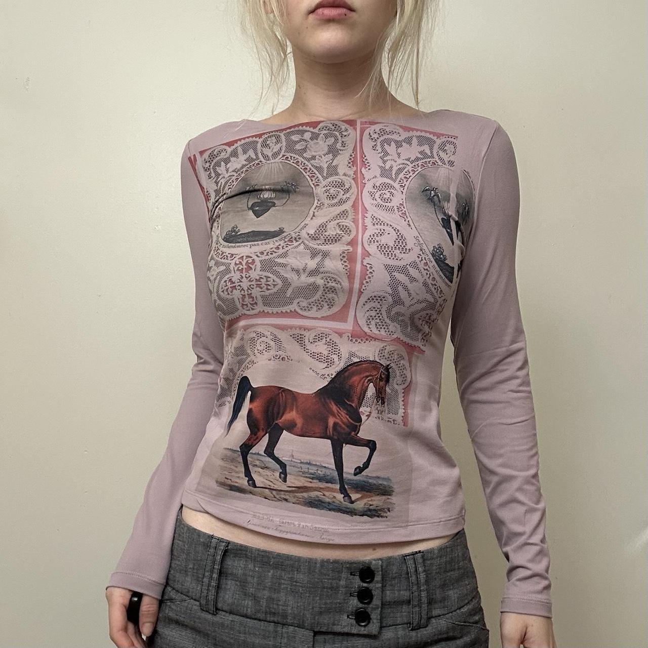 Women's Pink and Purple Blouse