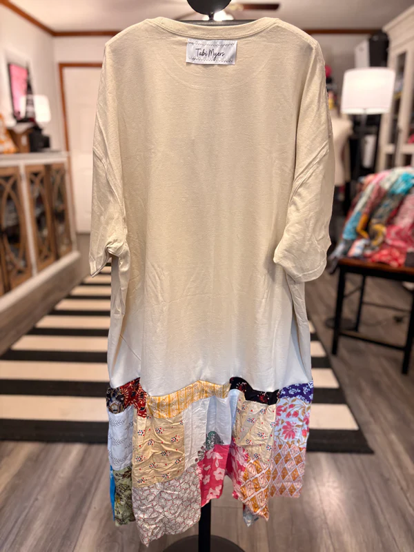 Party In The USA Upcycled Vintage Patchwork Tee Dress