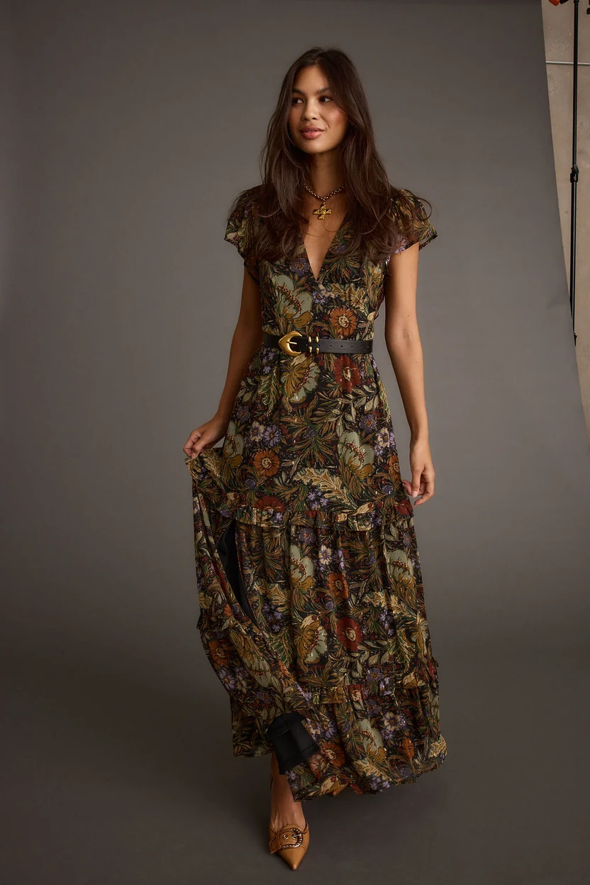 Floral Paisley Maxi Dress