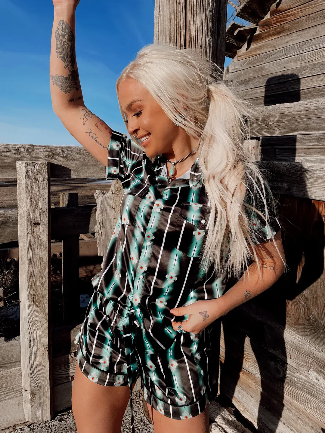 The Arizona Pearl Snap Pajamas