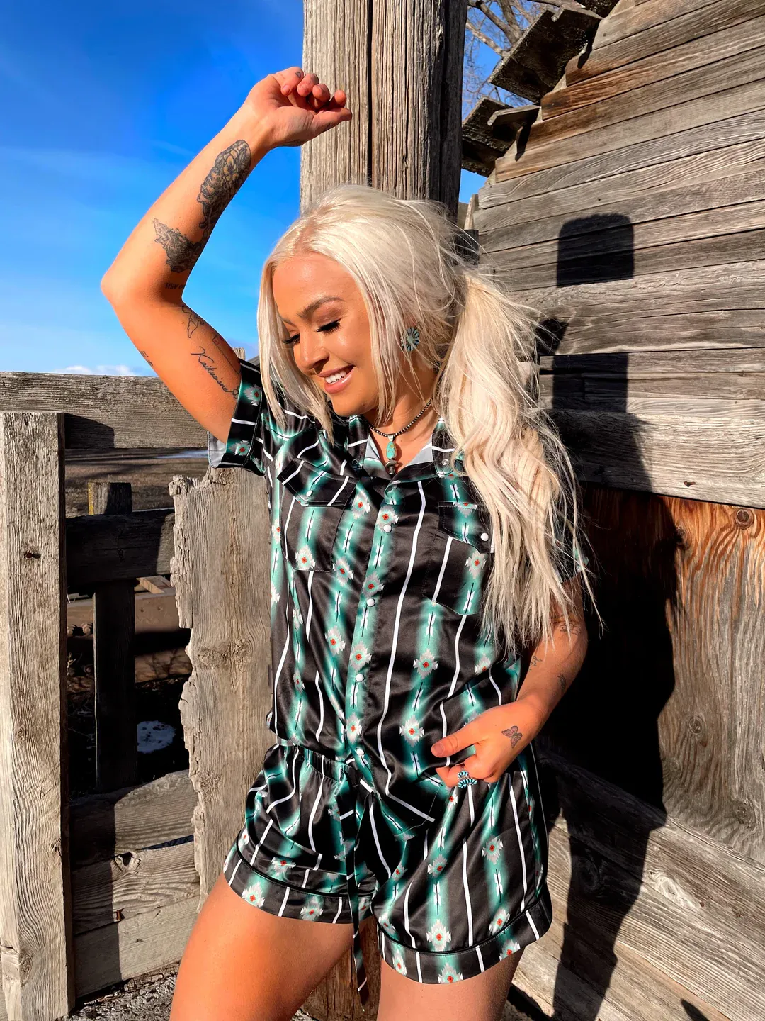 The Arizona Pearl Snap Pajamas