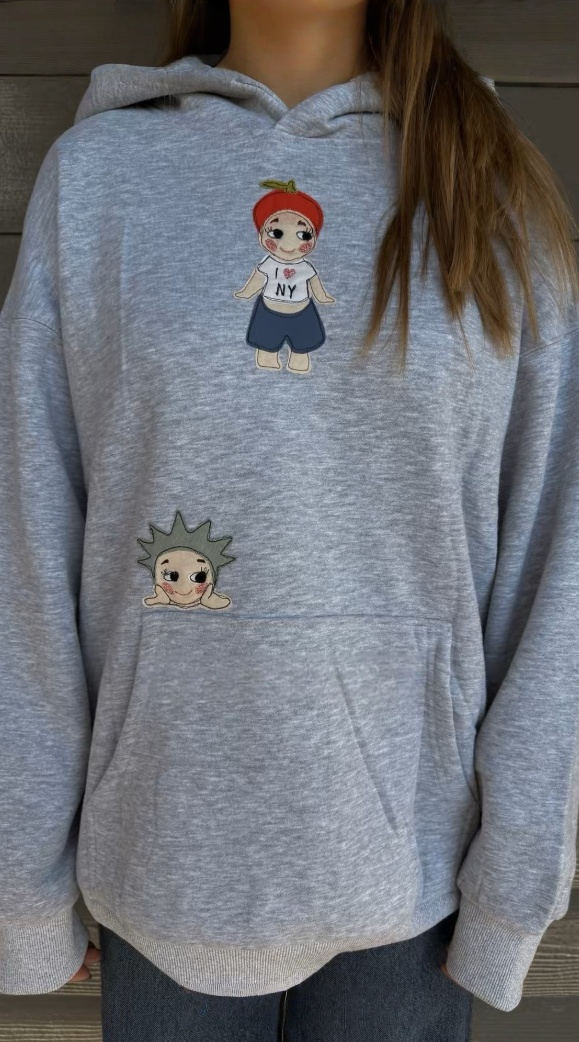 NYC Skyline Cartoon Hoodie