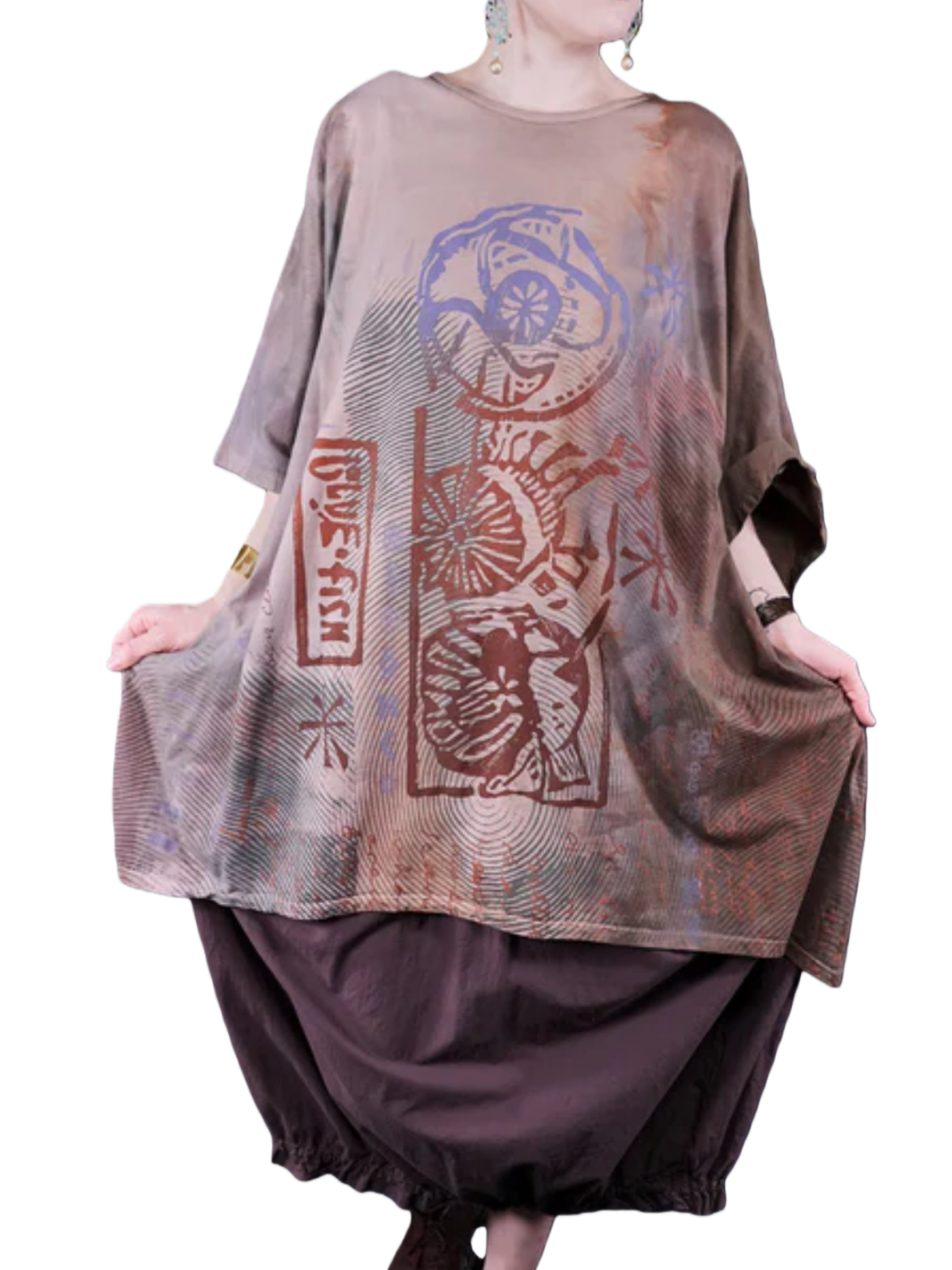 Artistic Three-Sided Coffee T-Shirt