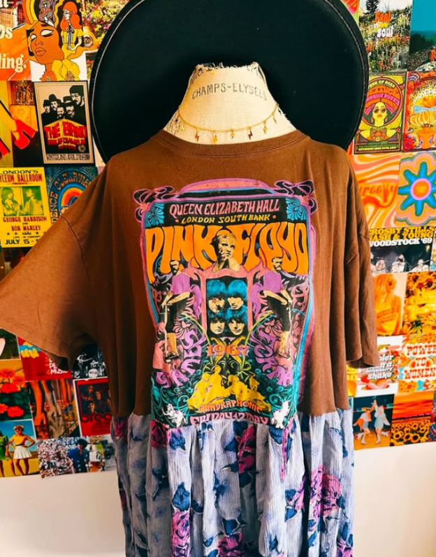 Pink Floyd Floral Mix & Match Dress