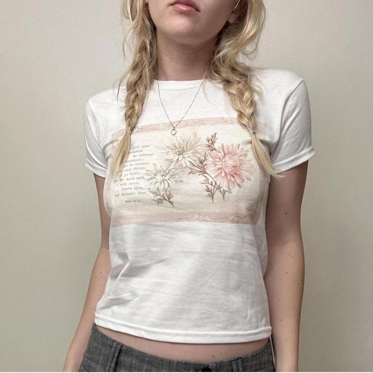 Women's White and Cream Shirt