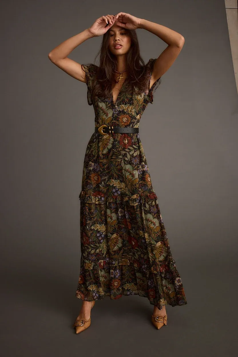 Floral Paisley Maxi Dress