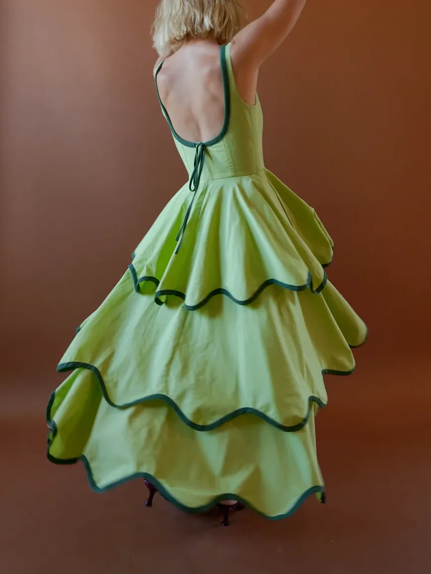 The Millie Dress in Matcha