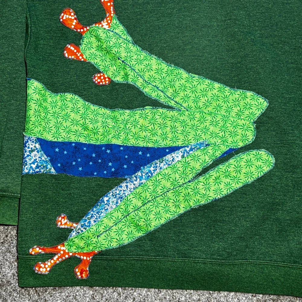 Tree Frog Print Hooded Cardigan