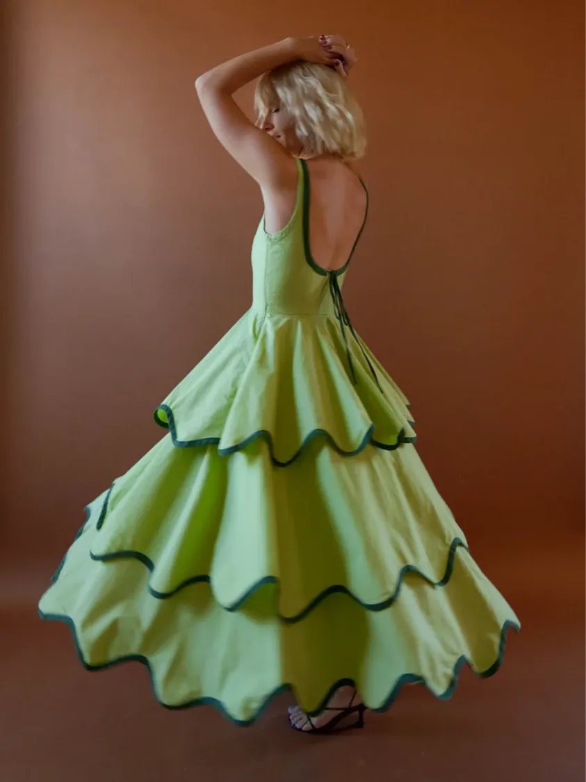 The Millie Dress in Matcha