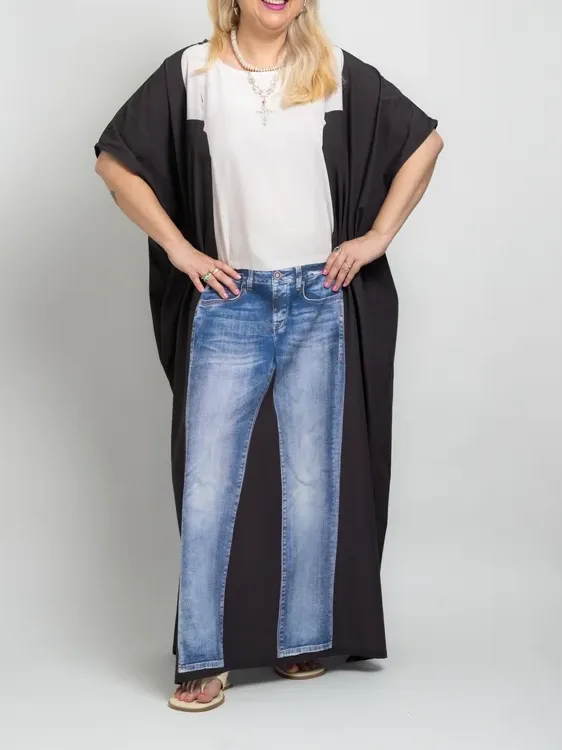 Jeans + Tee Caftan (Black)