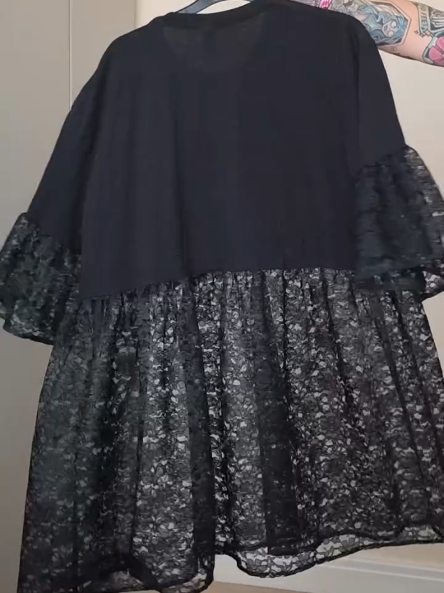 Recycling Lace Patchwork Dress
