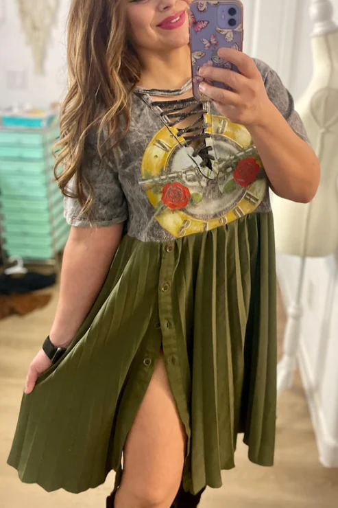 Guns N Roses Recycled Dress