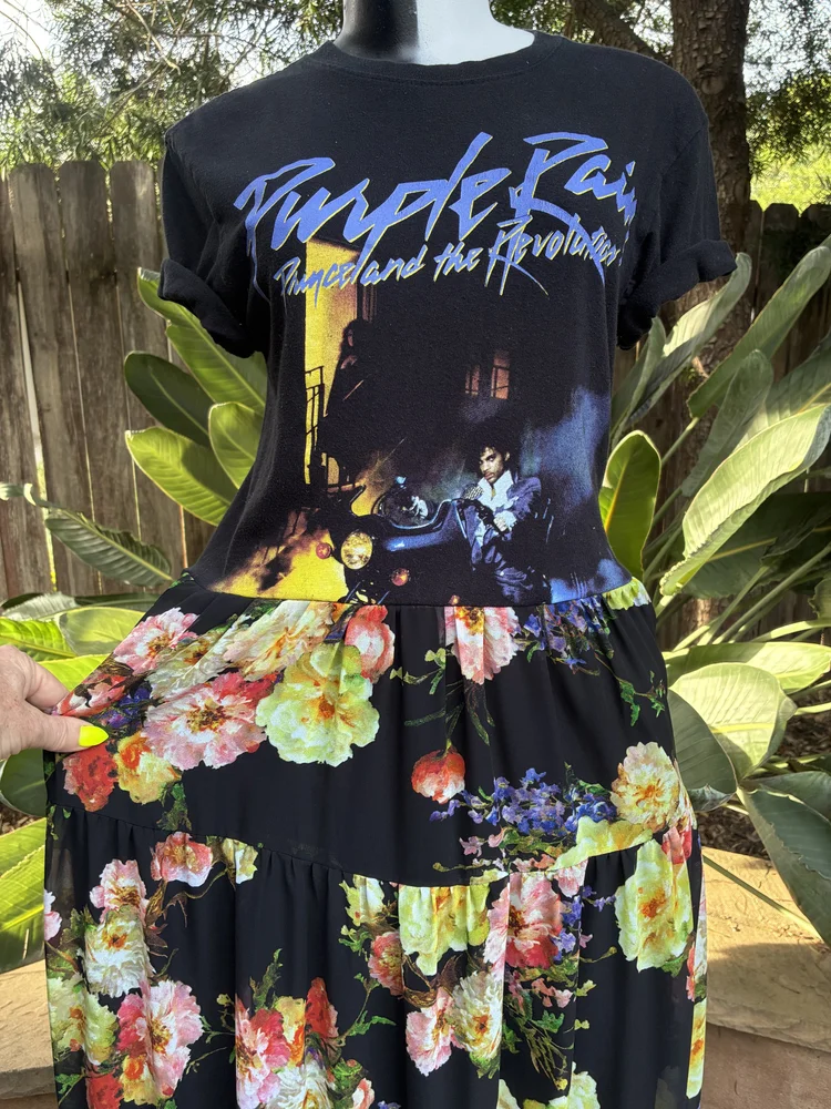 Purple Rain Patchwork Dress