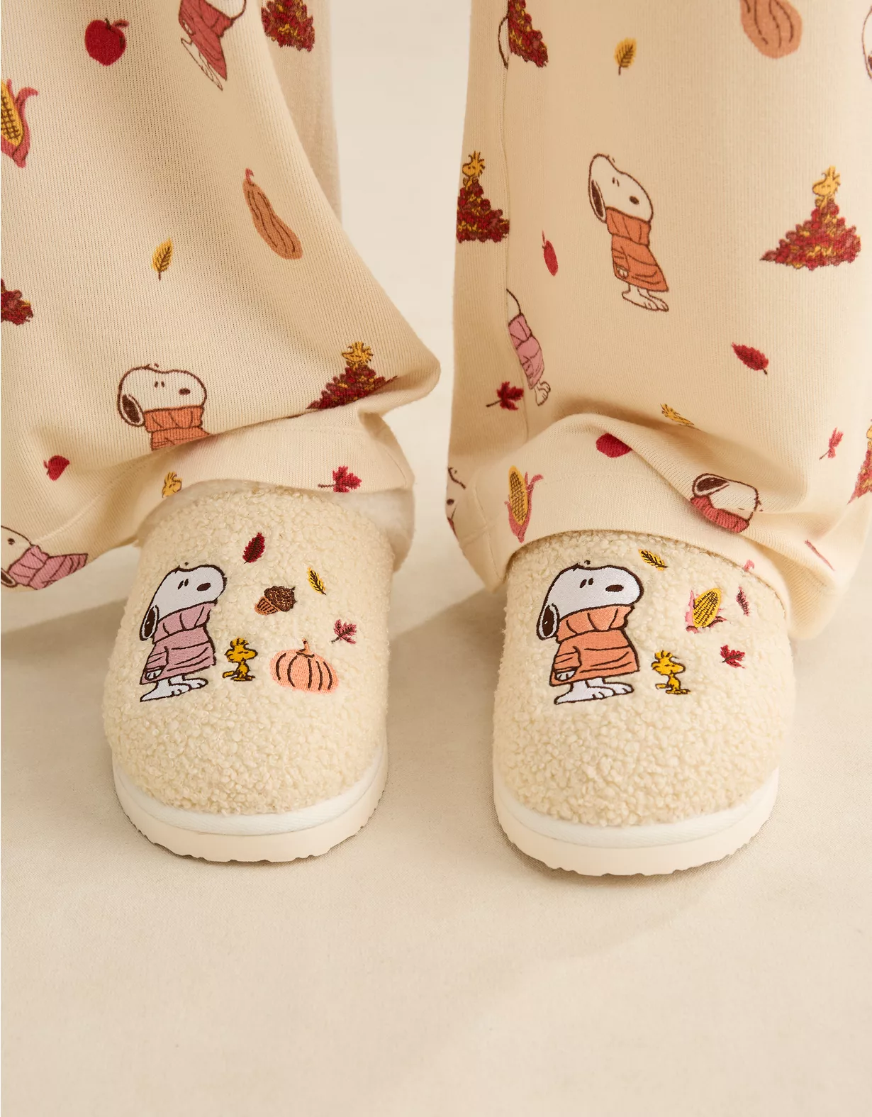 Luxe Plush Snoopy Long Sleeve + Pant PJ Set