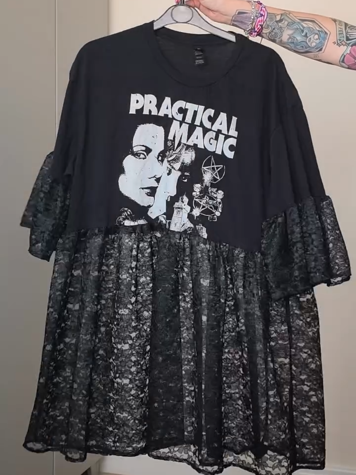 Recycling Lace Patchwork Dress