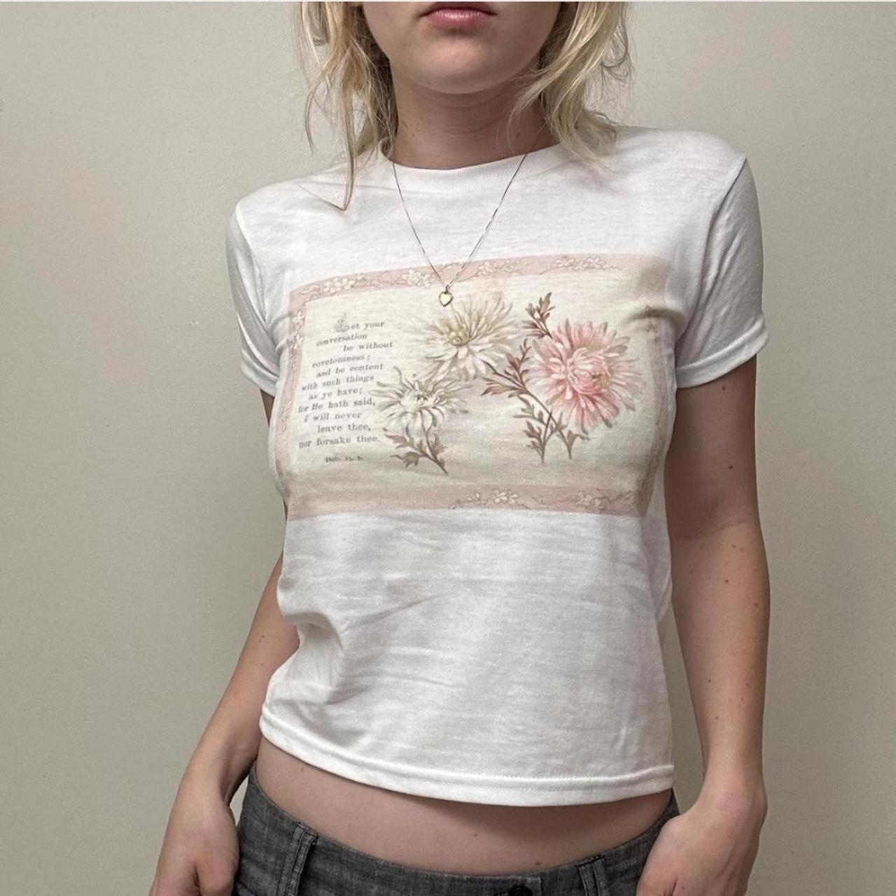 Women's White and Cream Shirt