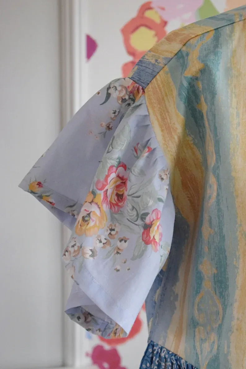 Australian Wildlife Patchwork Maxi Dress