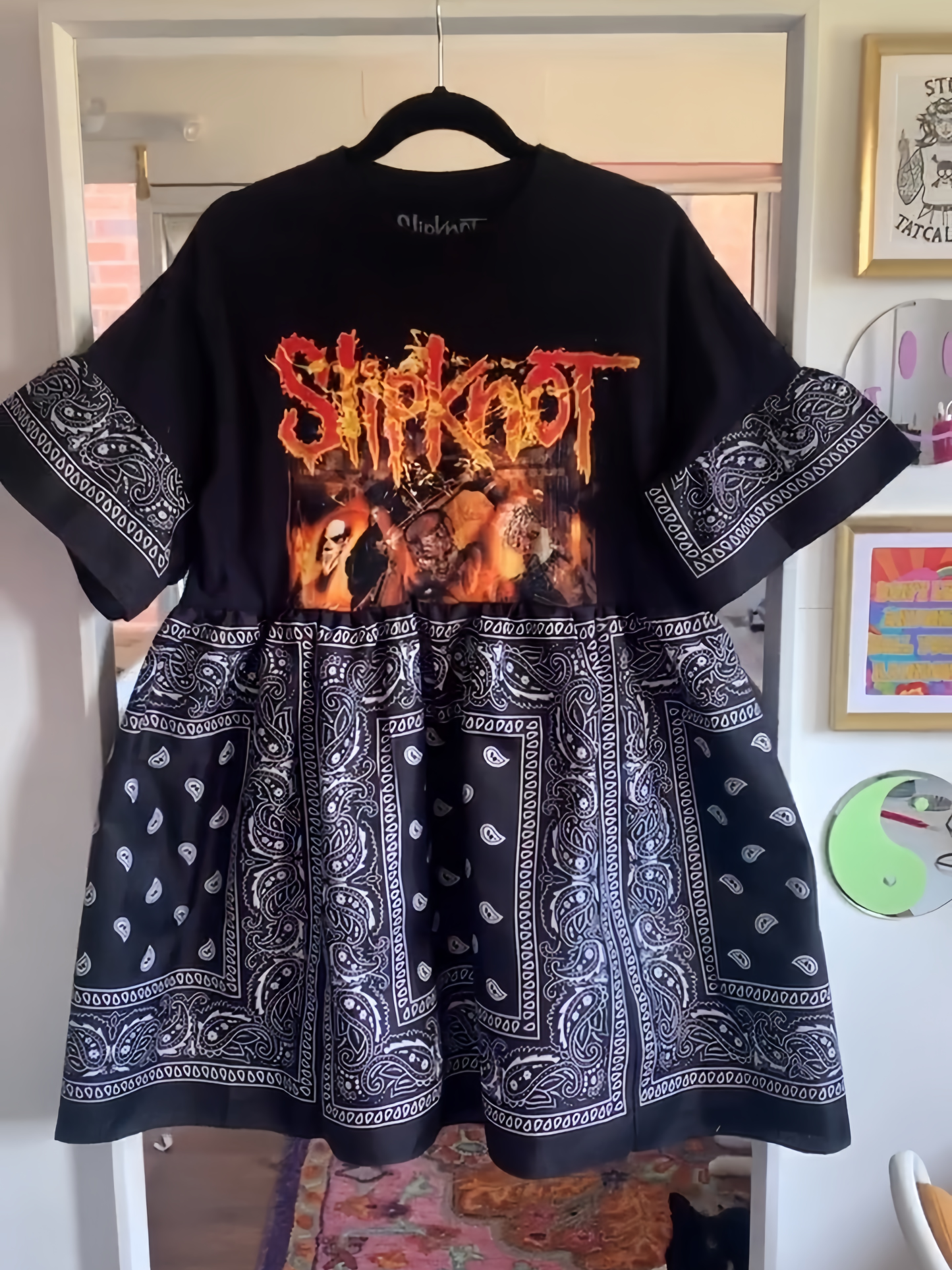 Slipknot Puff Sleeve Dress