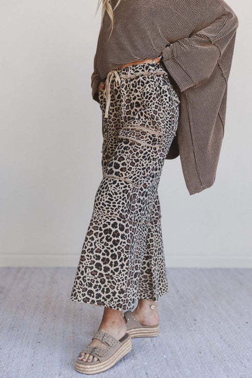 Lucky One Animal Print Cargo Pants