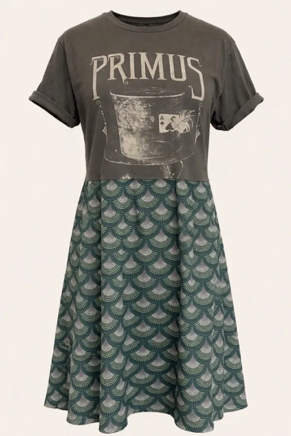 Primus Edition Band Geometric Midi Dress