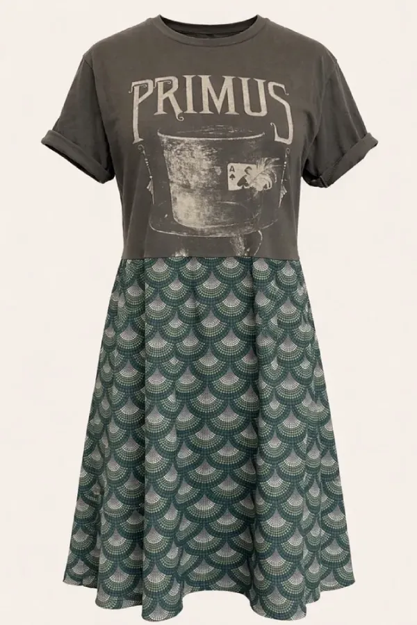 Primus Edition Band Geometric Midi Dress