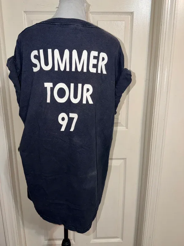 Kansas Vintage Double Sided Oversized Distressed Tee