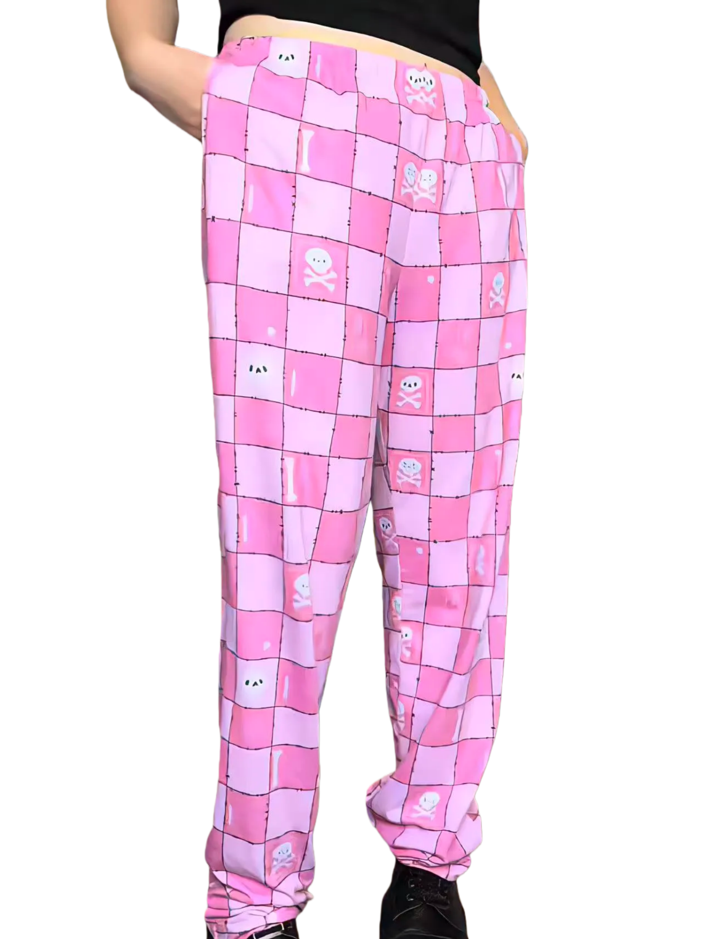 Checkered jogger pants