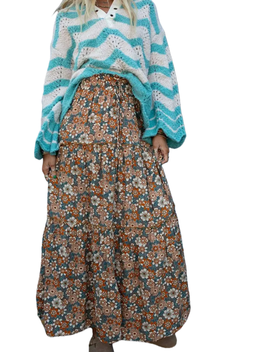 Daisy Rain Maxi Skirt