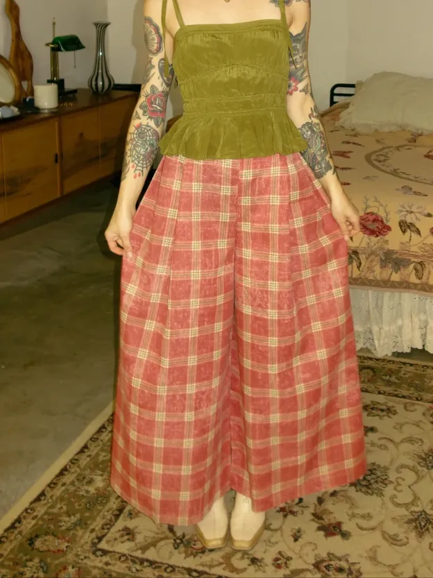 Plaid Pillow Pants
