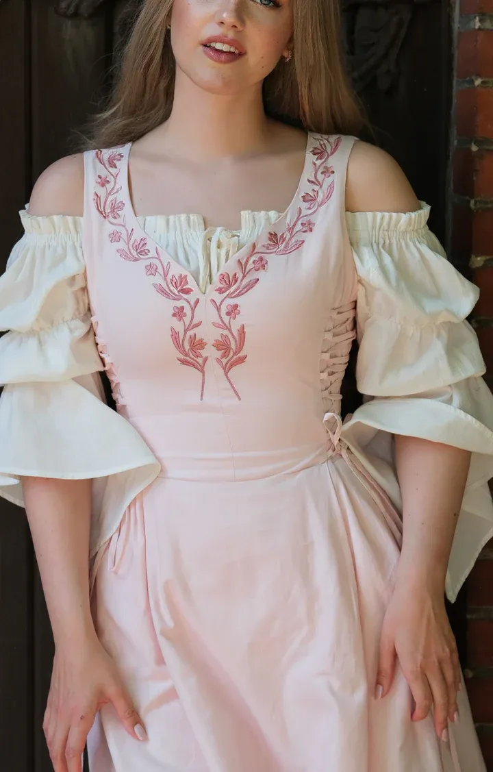 Willow Midi Dress - Sea Pink