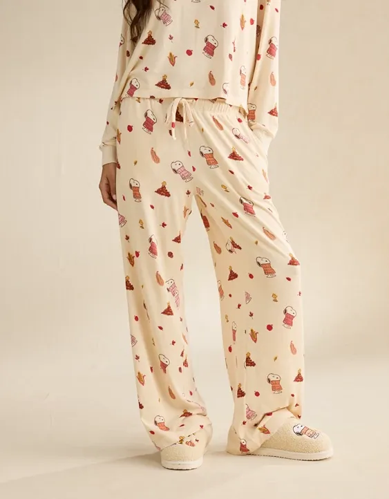 Luxe Plush Snoopy Long Sleeve + Pant PJ Set