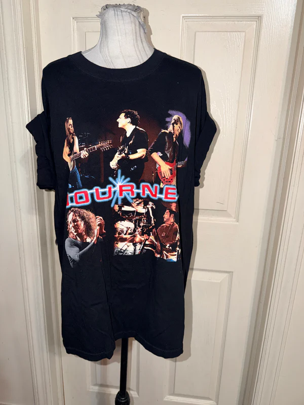 Journey Vintage Double Sided Oversized Distressed Tee