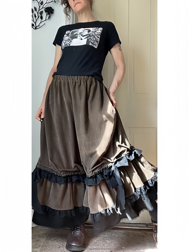 Corduroy Wide Ruffle Bowtie Bloomers Pants