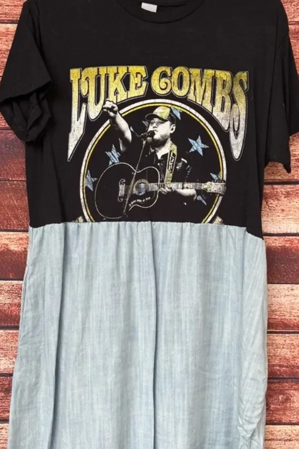Luke Combs Edition Band Midi Dress