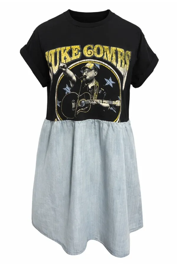 Luke Combs Edition Band Midi Dress