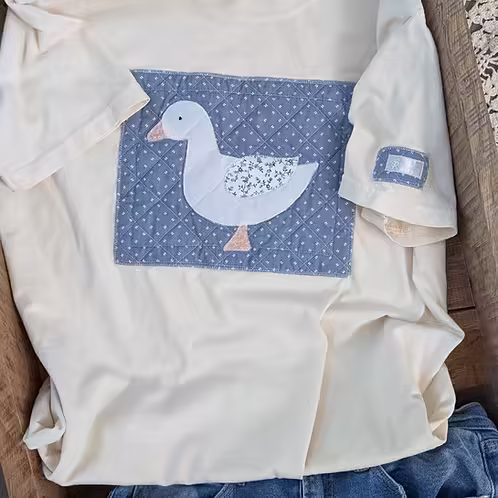 Patchwork Goose Tee