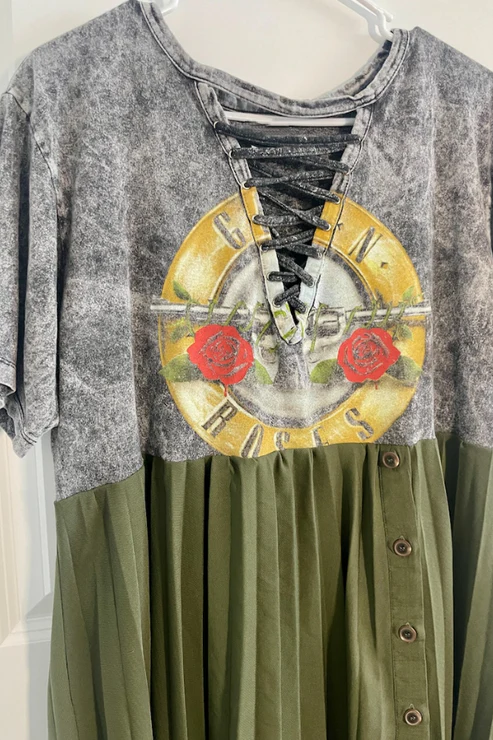 Guns N Roses Recycled Dress