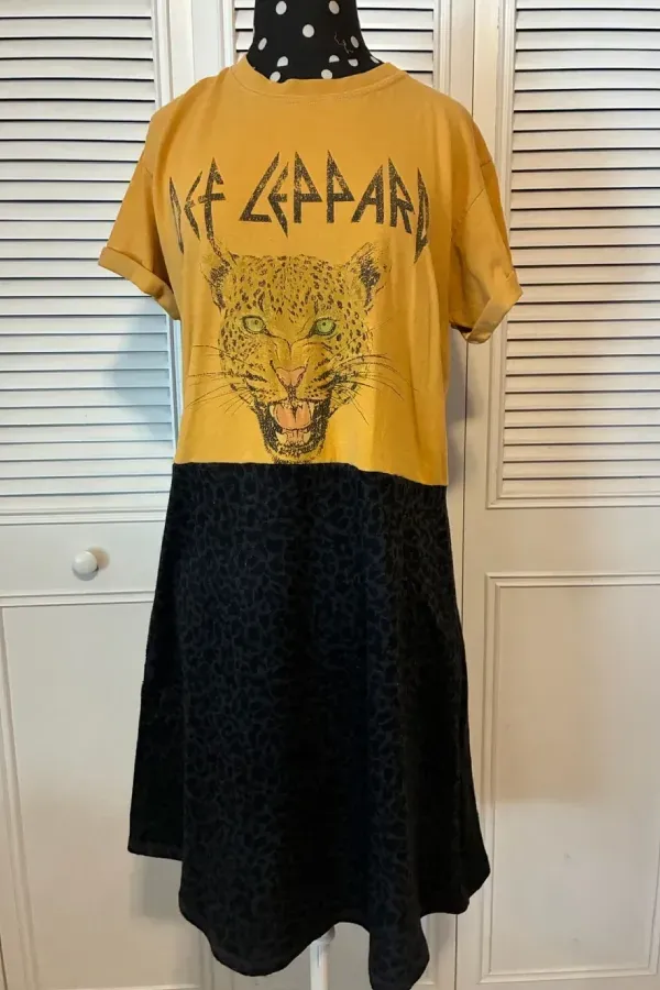 Def Leppard Edition Band Midi Dress The Remix Collection