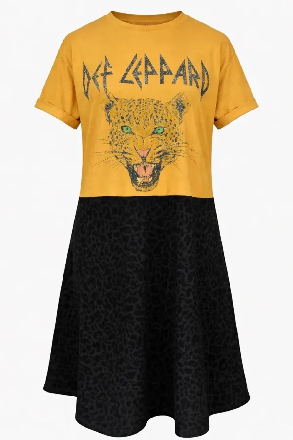 Def Leppard Edition Band Midi Dress The Remix Collection