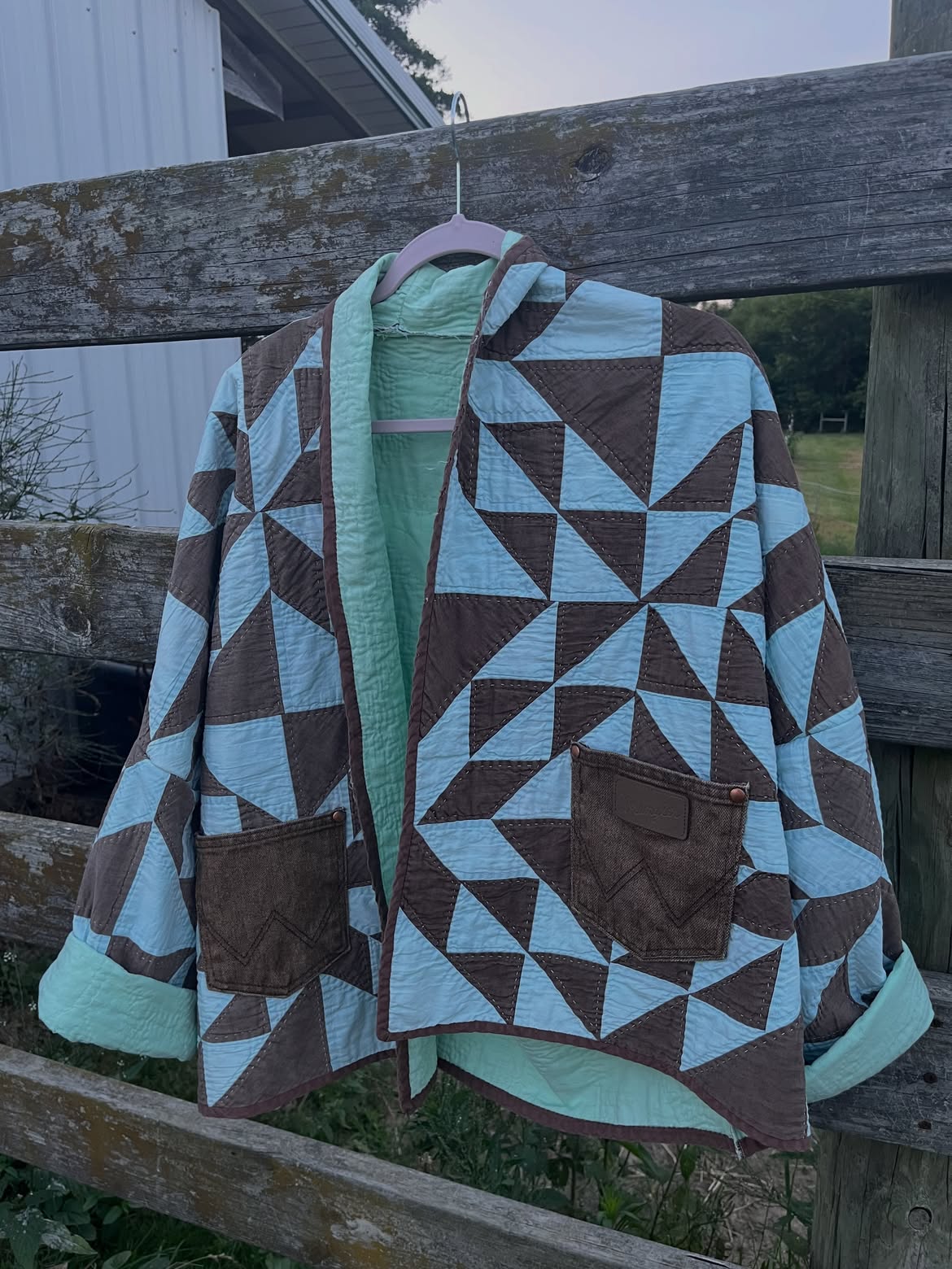 Geometric Patchwork Quilted Western Jacket