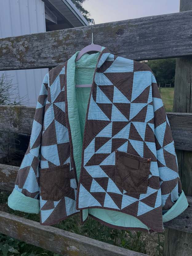 Geometric Patchwork Quilted Western Jacket
