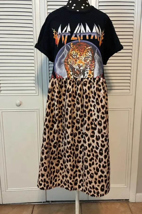 Def Leppard Edition Band Midi Dress