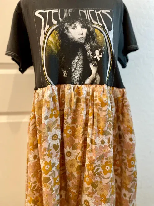 Stevie Nicks Paneled Dress