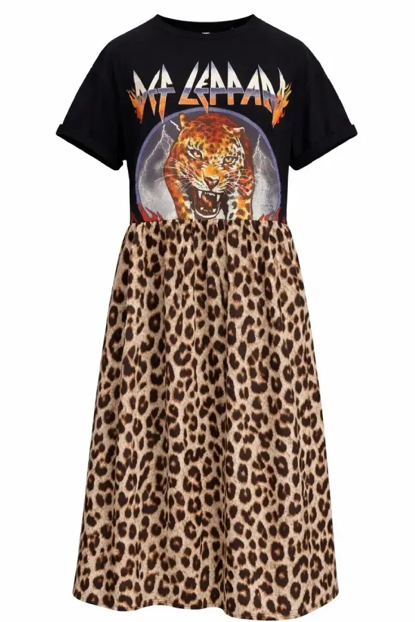 Def Leppard Edition Band Midi Dress